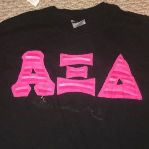 Pink Alpha Xi Delta Letters